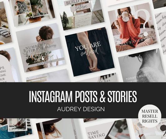Audrey Design Social Media Templates for Personal or Commercial Use