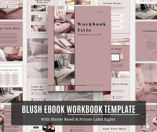 BLUSH | EBOOK WORKBOOK CANVA TEMPLATE