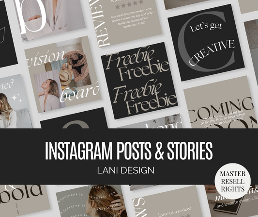 Lani Designed Social Media Templates for personal or commercial use