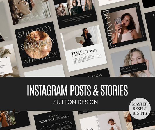 Sutton Design Social Media Templates for personal and commercial use