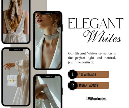 ELEGANT WHITES | FACELESS AESTHETIC STOCK IMAGE COLLECTION - The MRR Collective