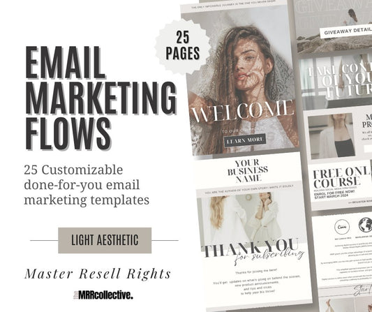 EMAIL MARKETING FLOW TEMPLATES (2 Options) - The MRR Collective