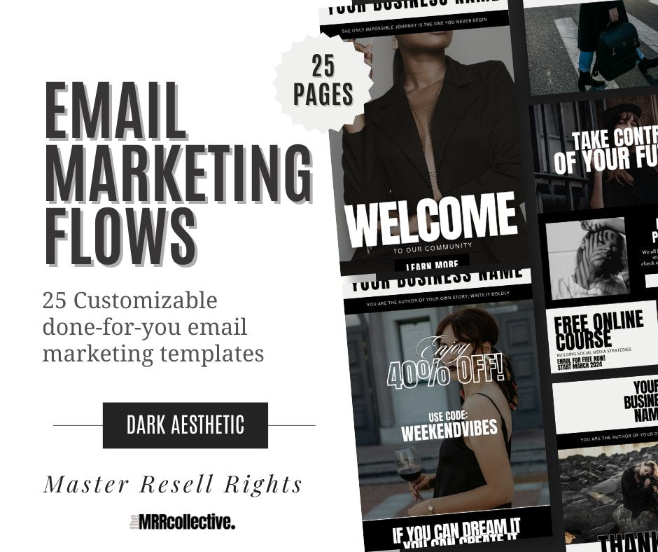 EMAIL MARKETING FLOW TEMPLATES (2 Options) - The MRR Collective