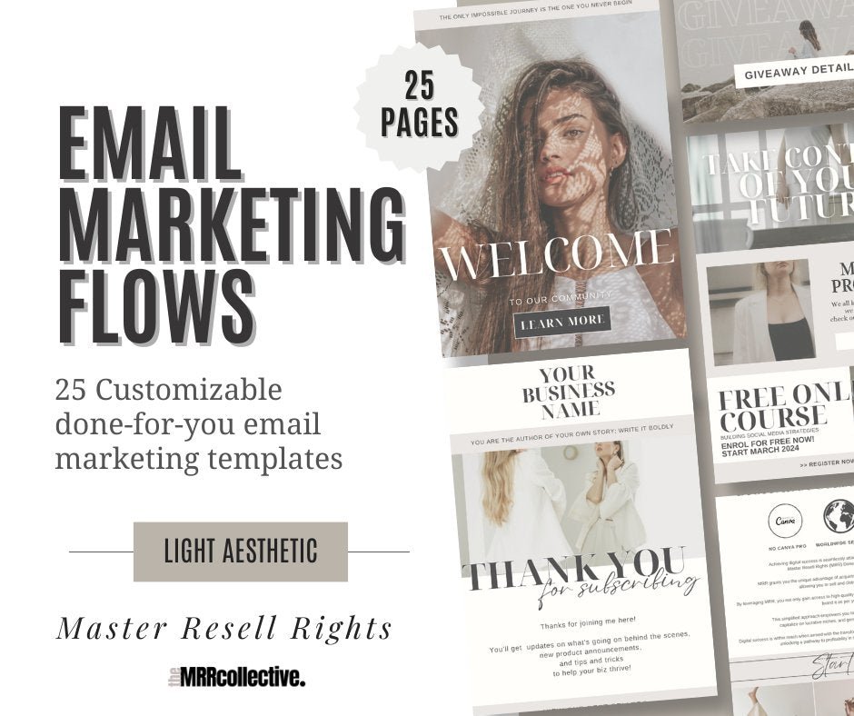 EMAIL MARKETING FLOW TEMPLATES (2 Options) - The MRR Collective