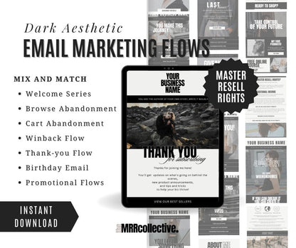 EMAIL MARKETING FLOW TEMPLATES (2 Options) - The MRR Collective