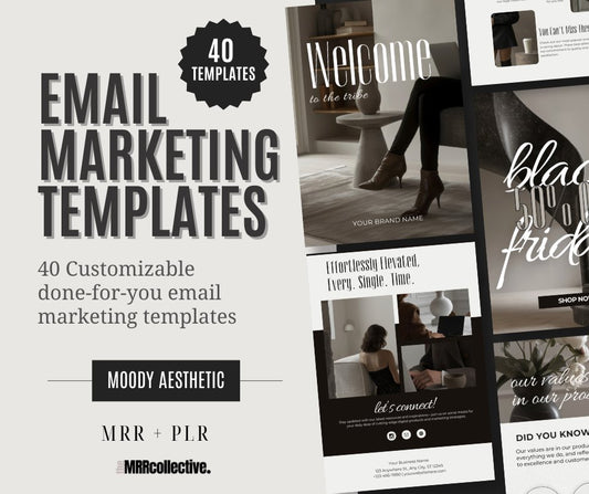 EMAIL MARKETING TEMPLATES SET (2 Options) - The MRR Collective