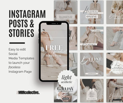 FACELESS SOCIAL MEDIA LAUNCH KIT BUNDLE (2 options) - The MRR Collective