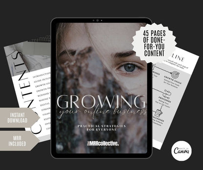 HOW TO GROW YOUR ONLINE BUSINESS E - BOOK - The MRR Collective