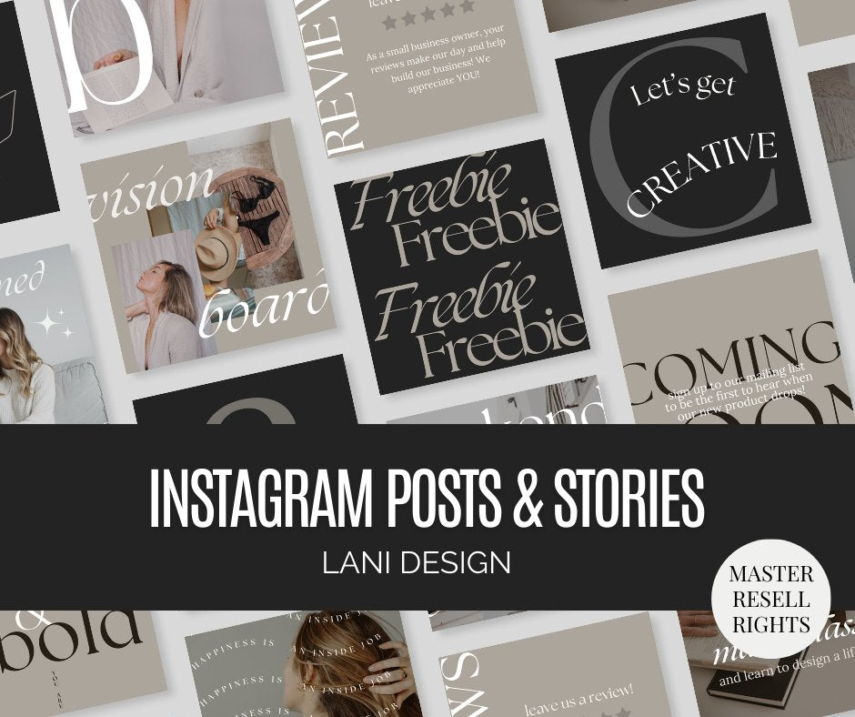 LANI | INSTAGRAM SOCIAL MEDIA TEMPLATE BUNDLE - The MRR Collective